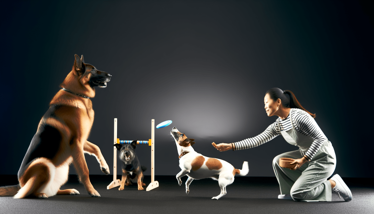 an image showcasing Dog Training Tricks, capturing the essence of a high-quality, professional photograph.
